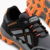 کفش نارنجی دودی یونیسکس ترمو کفی آب گریز پارچه Velcro Trekking - 159