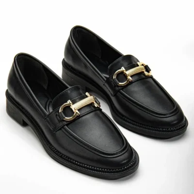 کفش روزانه سگک دار زنانه لوفر موکاسین شیک و راحت - 1198