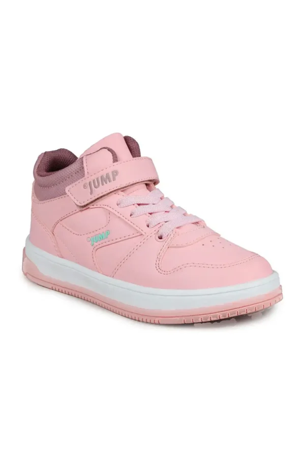 کفش اسپرت راحت 27758 Velcro High Top Rose Sneaker - 156