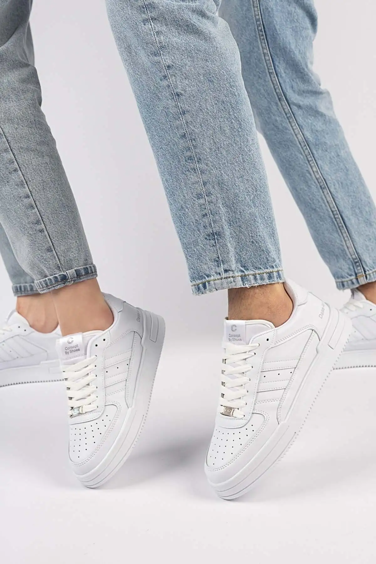 کفش ورزشی کتانی سبک انعطاف پذیر ارتوپدی تضمینی Unisex سفید سفید - 225