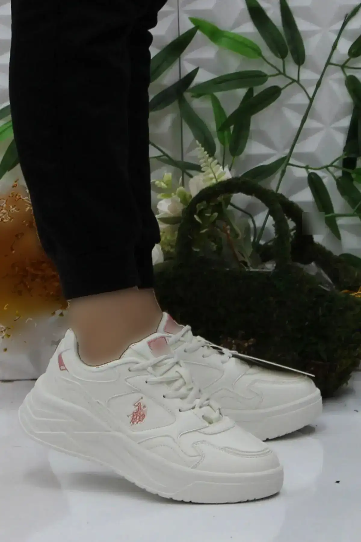 کفش ورزشی یونیسکس سفید زنانه - 298 کفش ورزشی یونیسکس سفید زنانه - 298