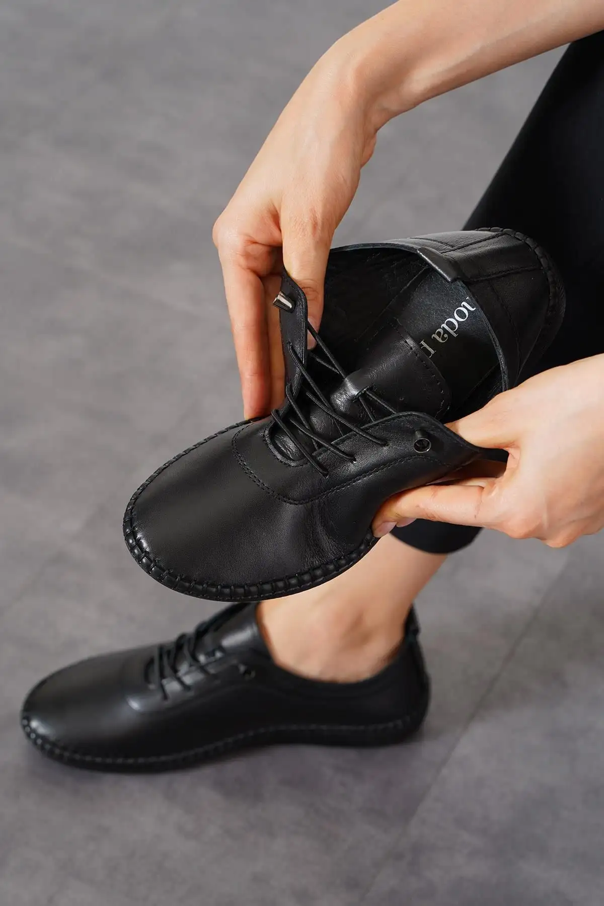 کفش زنانه چرم اصل دوخته شده Negade - 1211 کفش زنانه چرم اصل دوخته شده Negade - 1211