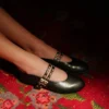 آپارتمان باله گاه به گاه زنانه میخ دار دو بند Bekosa مشکی - 784