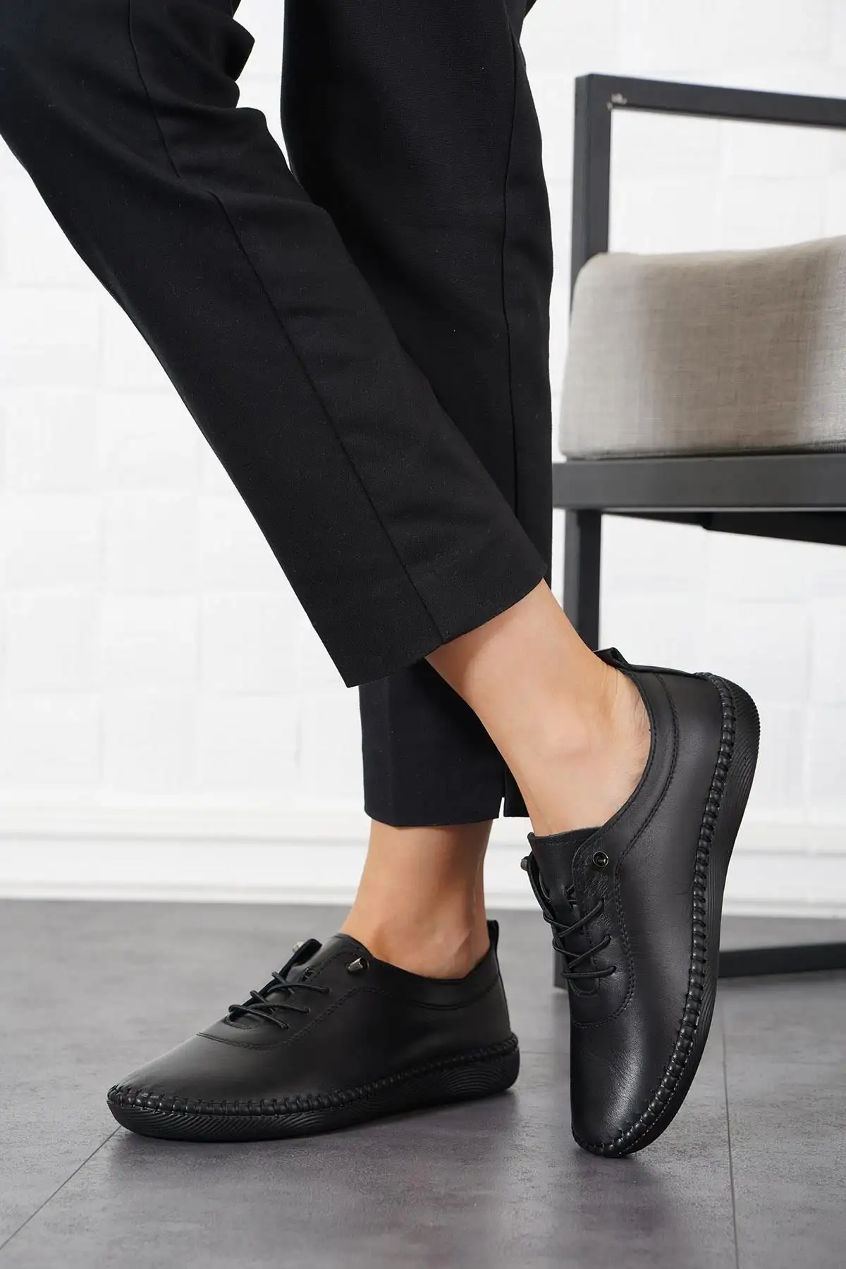 کفش زنانه چرم اصل دوخته شده Negade - 1211 کفش زنانه چرم اصل دوخته شده Negade - 1211