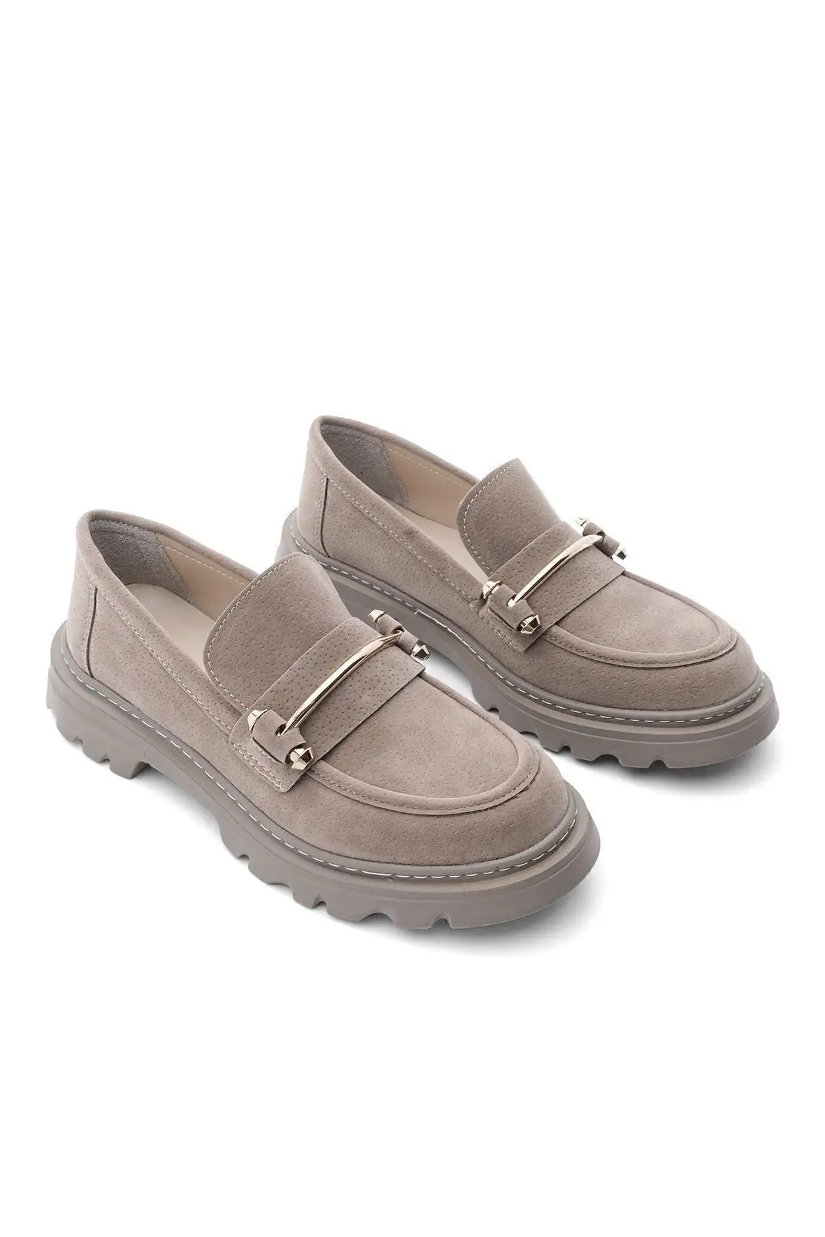 کفش راحتی زنانه زنجیر ضخیم زنجیر زولز مینک - 1276 کفش راحتی زنانه زنجیر ضخیم زنجیر زولز مینک - 1276