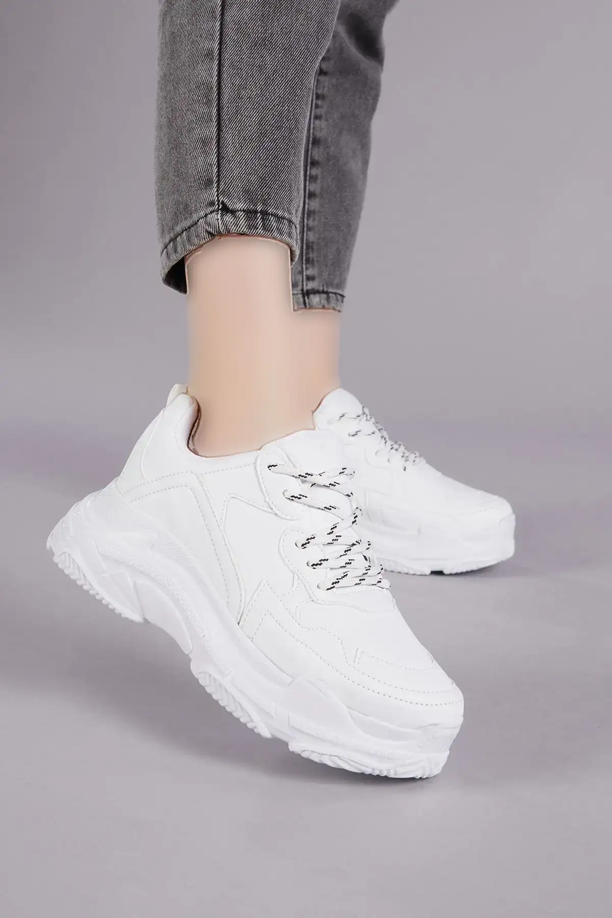 کفش اسپرت زنانه سفید پوست Bls-q - 316 کفش اسپرت زنانه سفید پوست Bls-q - 316