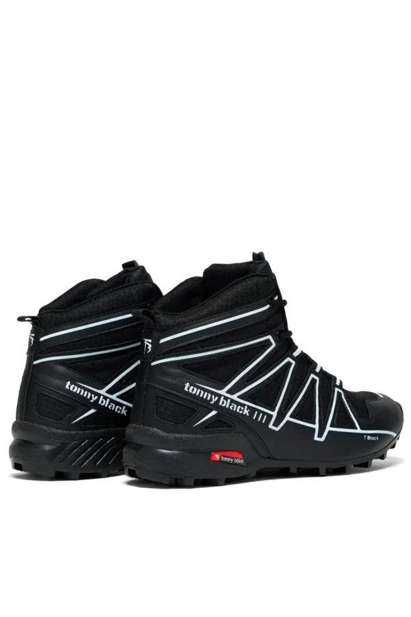 چکمه های مسافرتی راحت مشکی و سفید Unisex - 58