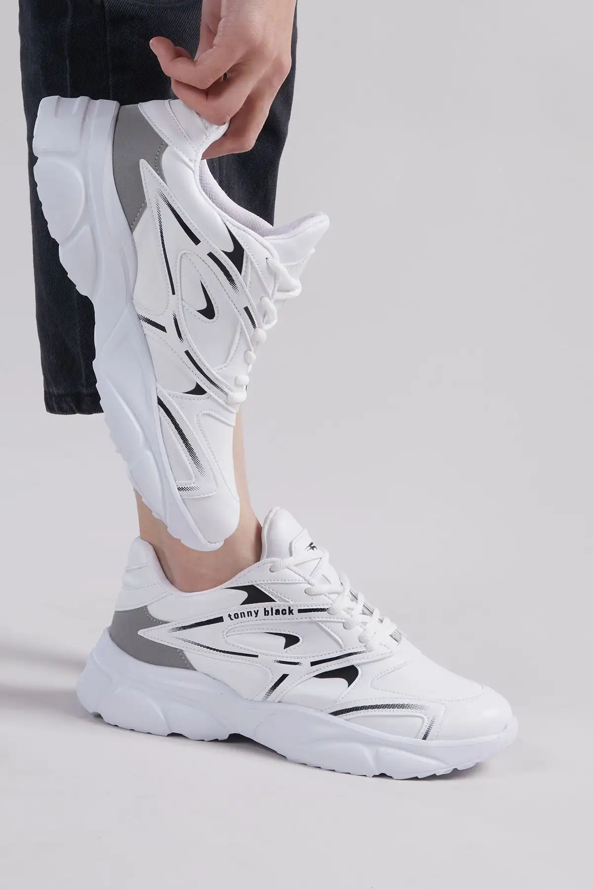 کفش اسپرت کفی یونیسکس سفید Faylon Tbb013 - 10 کفش اسپرت کفی یونیسکس سفید Faylon Tbb013 - 10