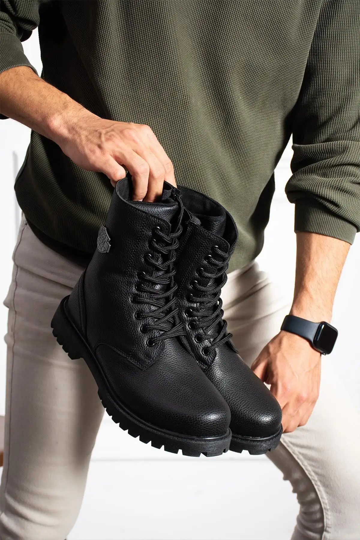 چکمه مردانه Crn-1500 کفش کوهنوردی زمستانی تضمینی - 506 چکمه مردانه Crn-1500 کفش کوهنوردی زمستانی تضمینی - 506