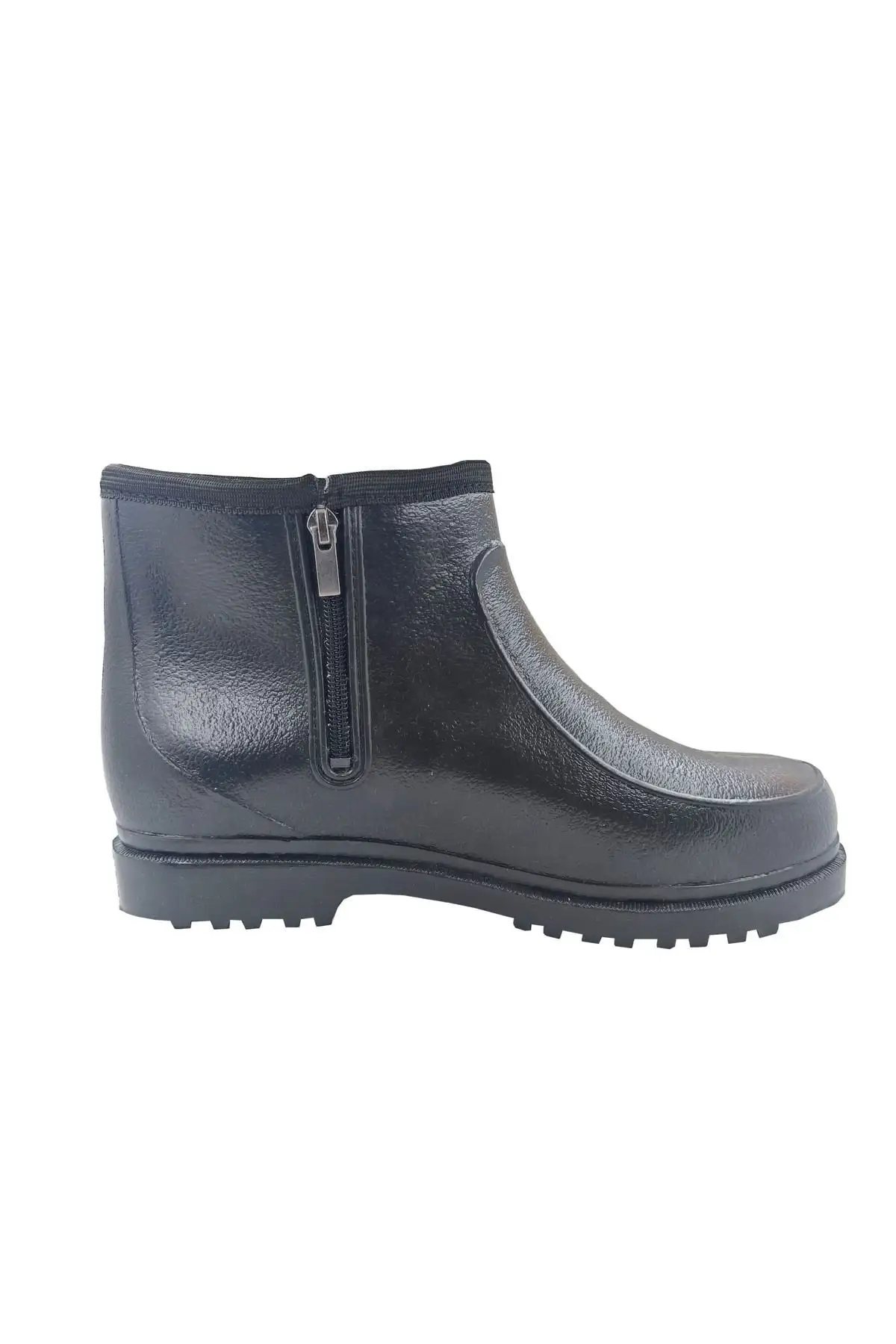 چکمه های برفی کوتاه لاستیکی ضد آب پشمی مشکی - 1138 چکمه های برفی کوتاه لاستیکی ضد آب پشمی مشکی - 1138