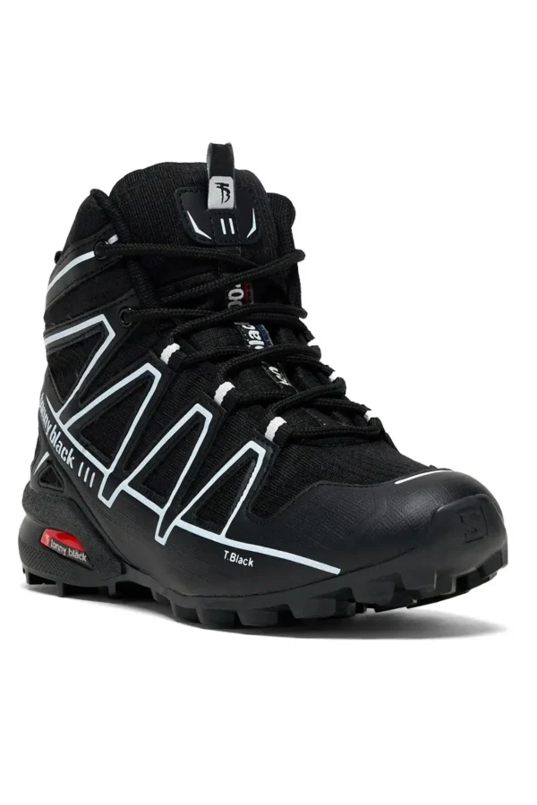 چکمه های مسافرتی راحت مشکی و سفید Unisex - 58