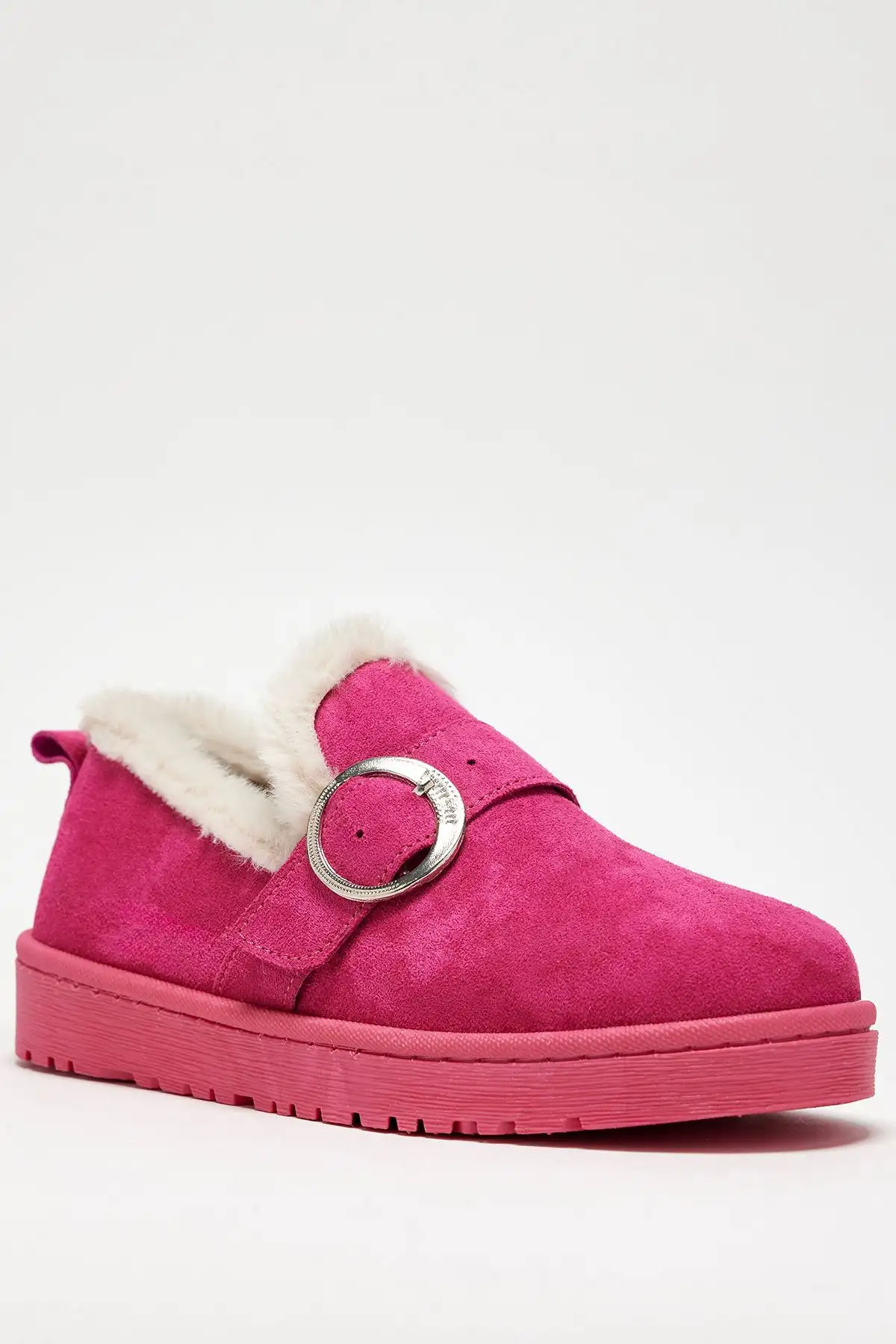 چکمه های کوتاه زنانه جیر راحت فوشیا - 1369 چکمه های کوتاه زنانه جیر راحت فوشیا - 1369