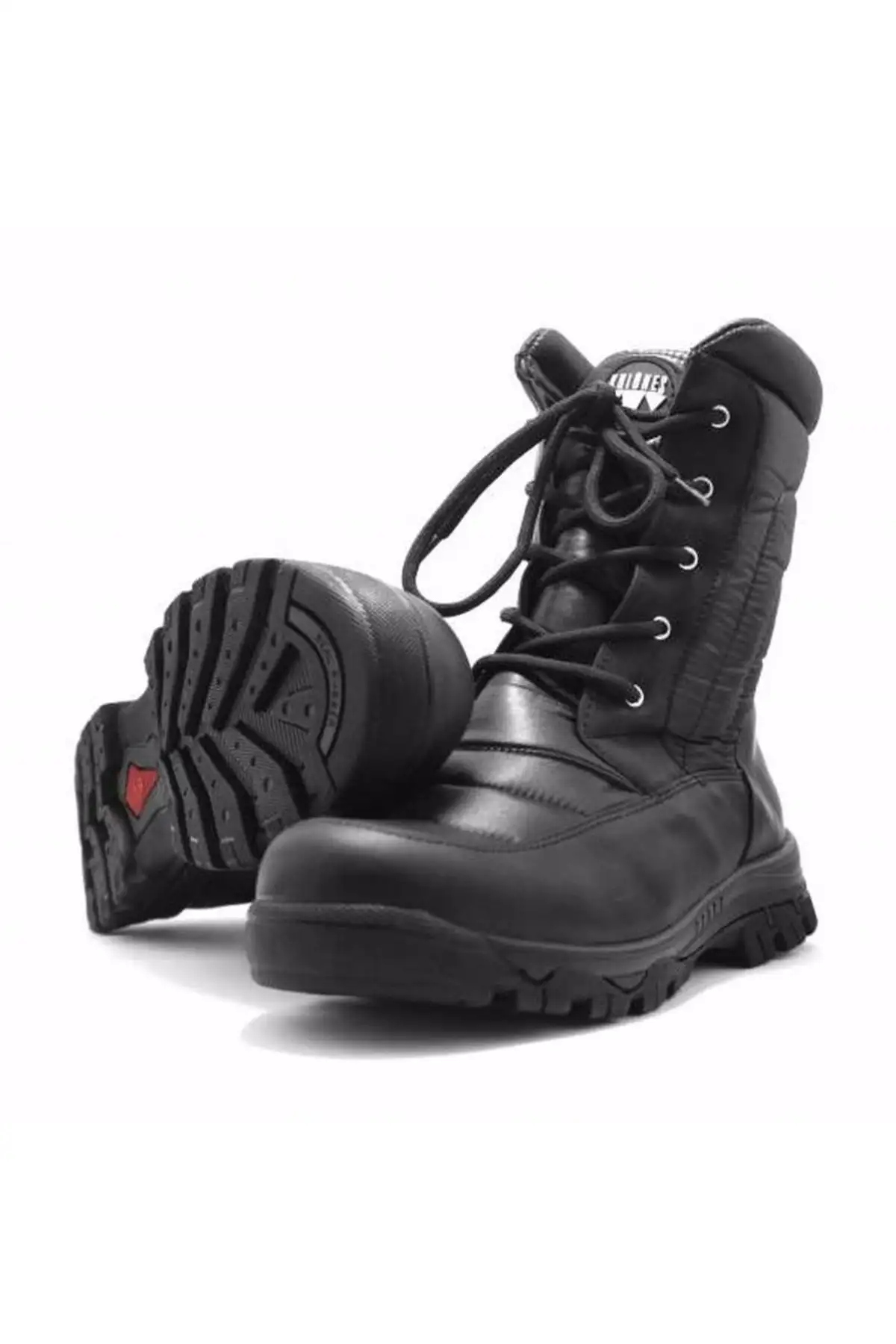 چکمه های خزدار مشکی توری مردانه - 1009 چکمه های خزدار مشکی توری مردانه - 1009