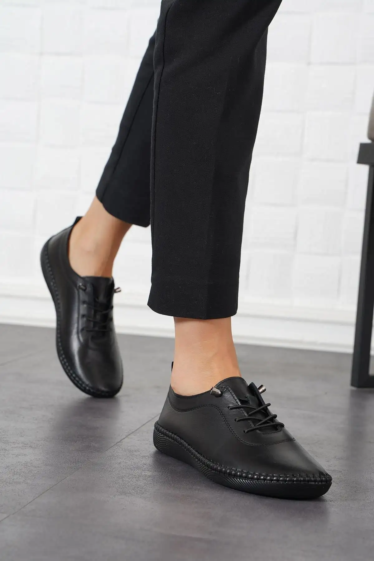 کفش زنانه چرم اصل دوخته شده Negade - 1211 کفش زنانه چرم اصل دوخته شده Negade - 1211