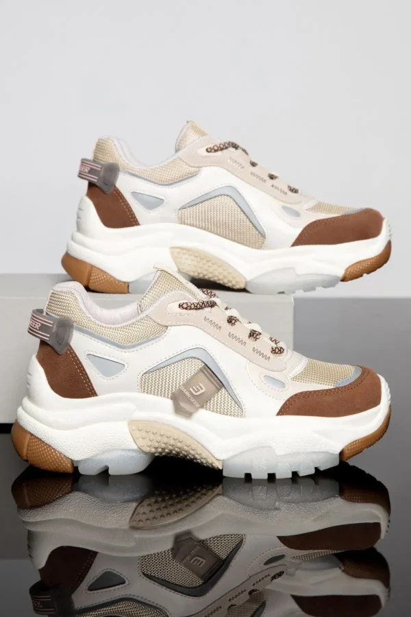 کفش کتانی زنانه Ds Linda Beige Tan - 32