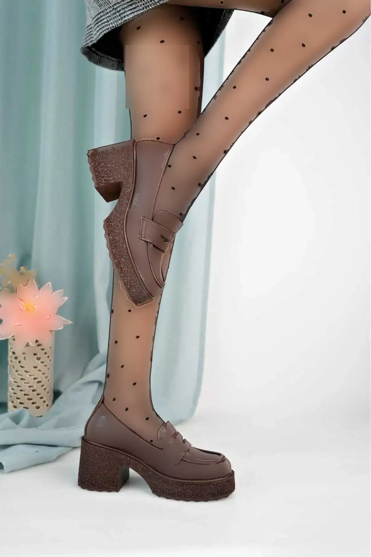 کفش لوفر قهوه ای تلخ - 1191 کفش لوفر قهوه ای تلخ - 1191