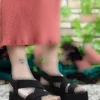 صندل پاشنه بلند مشکی زنانه 0012460 - 1174