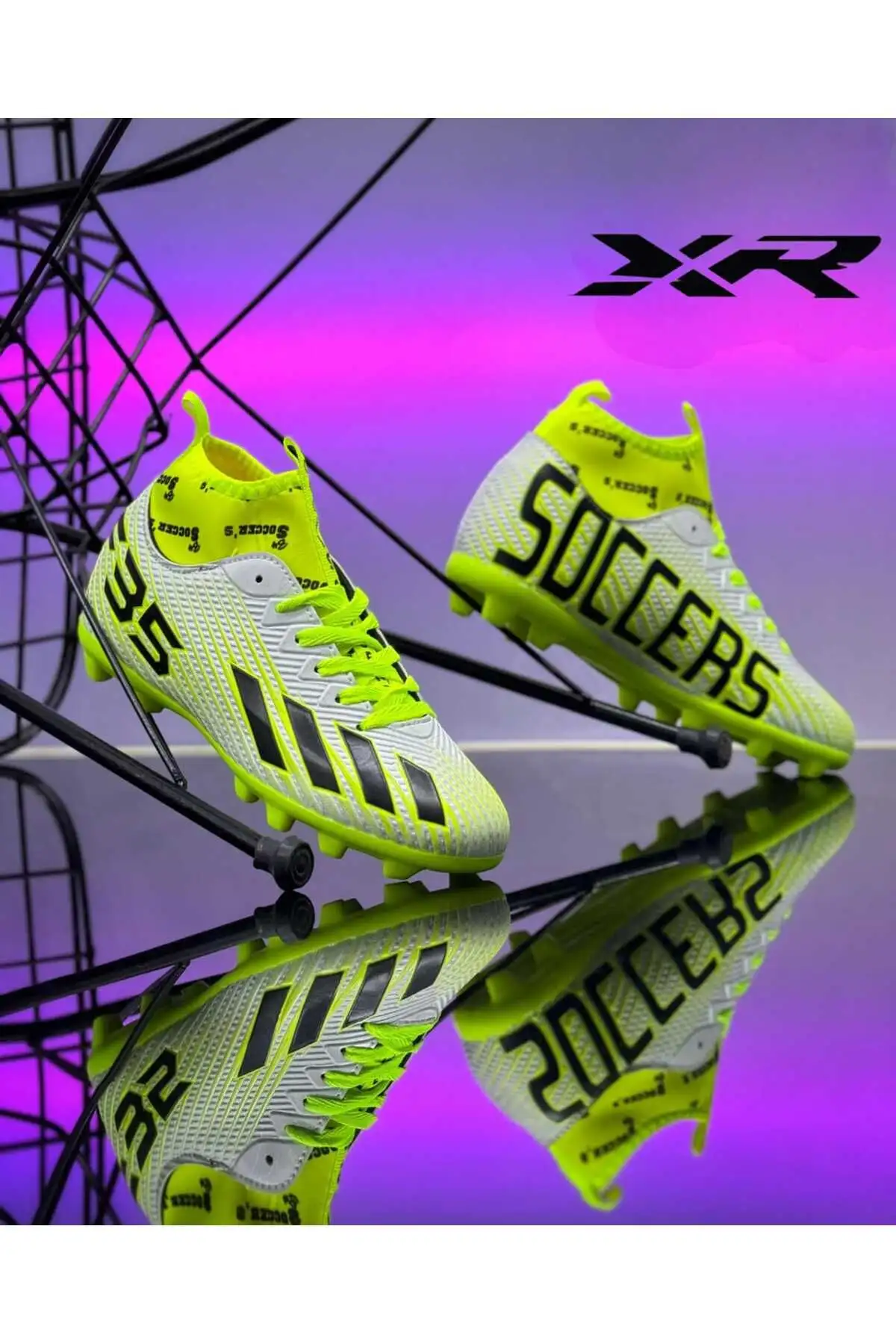 کفش فوتبال HALISAHA شنل با جوراب کودک بزرگسال - 878 کفش فوتبال HALISAHA شنل با جوراب کودک بزرگسال - 878