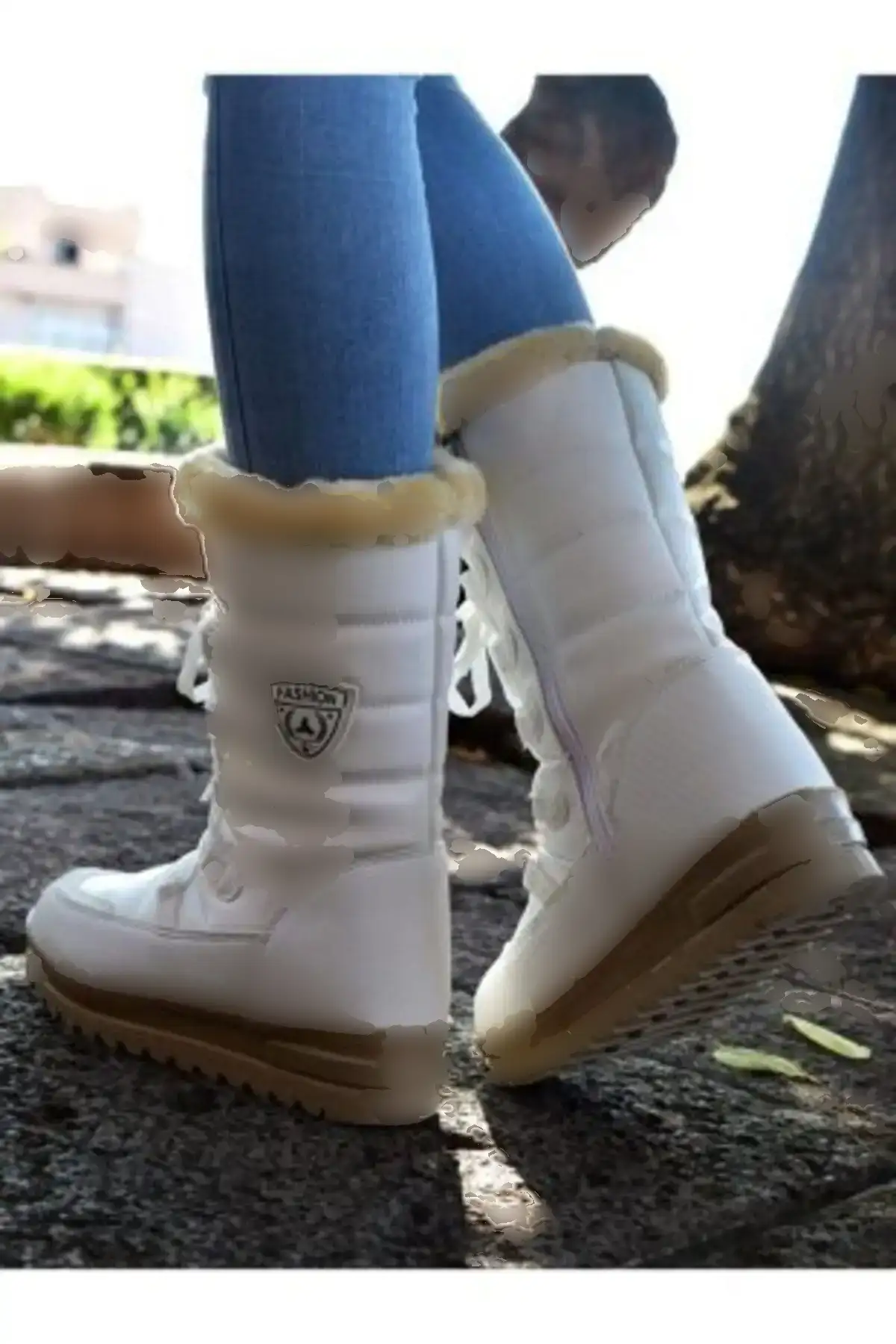 چکمه های سفید برفی زنانه پشم حرارتی - 101 چکمه های سفید برفی زنانه پشم حرارتی - 101