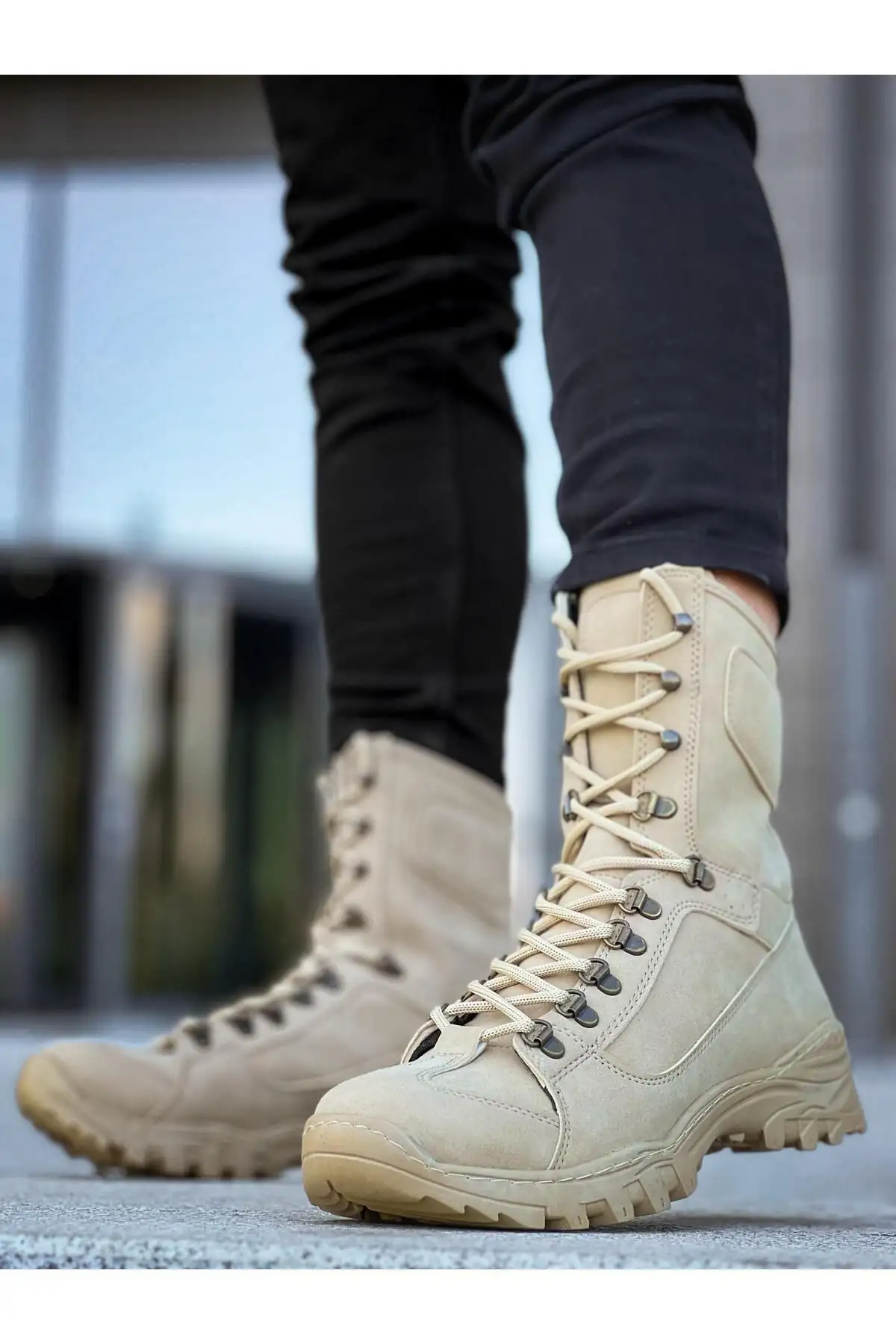 چکمه مردانه بژ - 45 چکمه مردانه بژ - 45