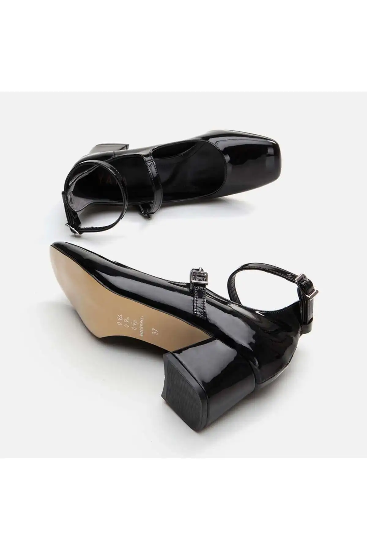 پاشنه ضخیم زنانه مشکی یایا مری جین - 462 پاشنه ضخیم زنانه مشکی یایا مری جین - 462