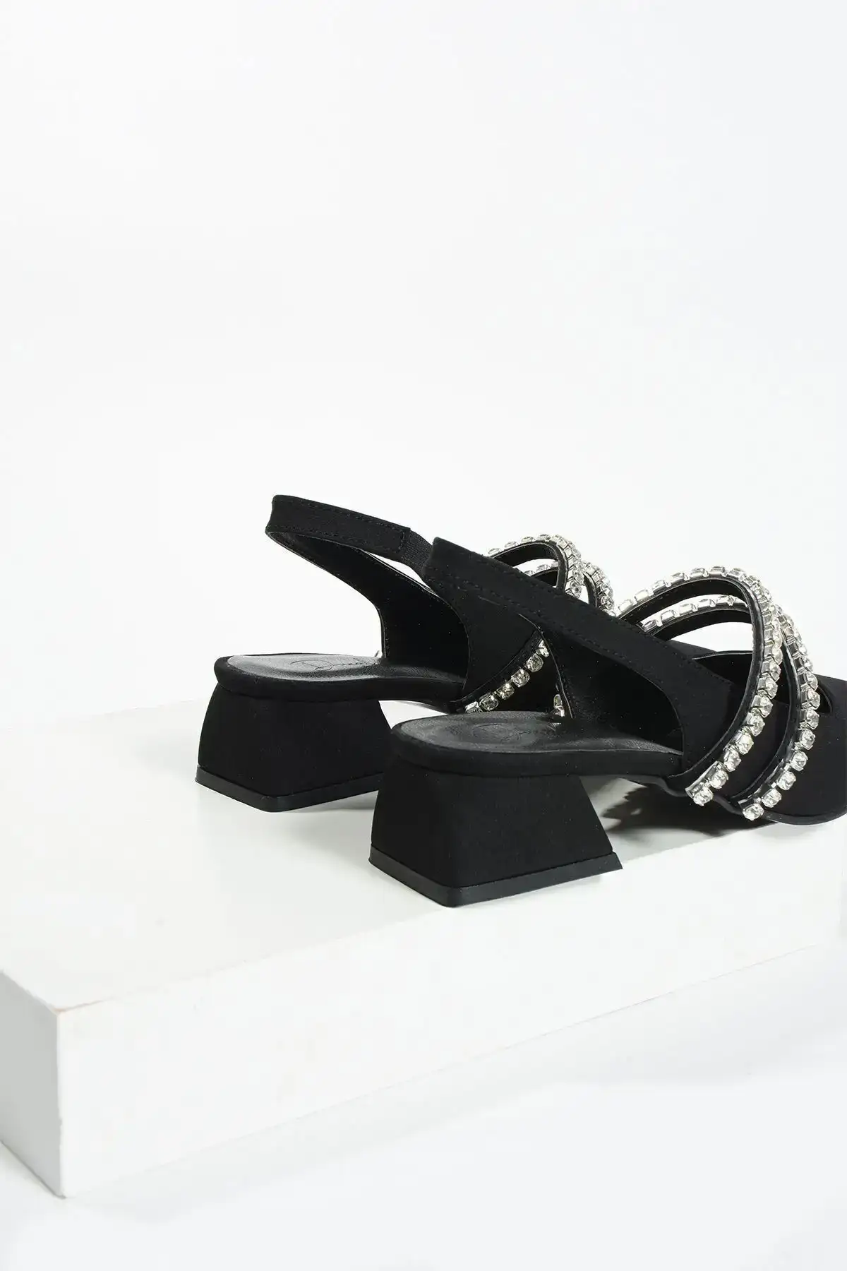 کفش باله شیک زنانه با سنگ-کفش پاشنه بلند-LNDA - 445 کفش باله شیک زنانه با سنگ-کفش پاشنه بلند-LNDA - 445