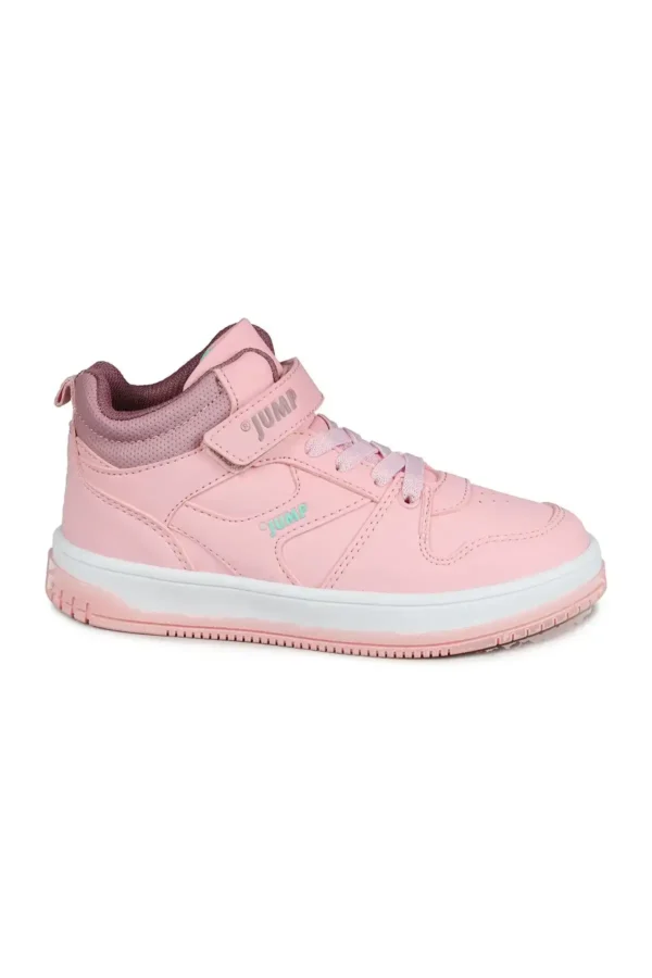 کفش اسپرت راحت 27758 Velcro High Top Rose Sneaker - 156