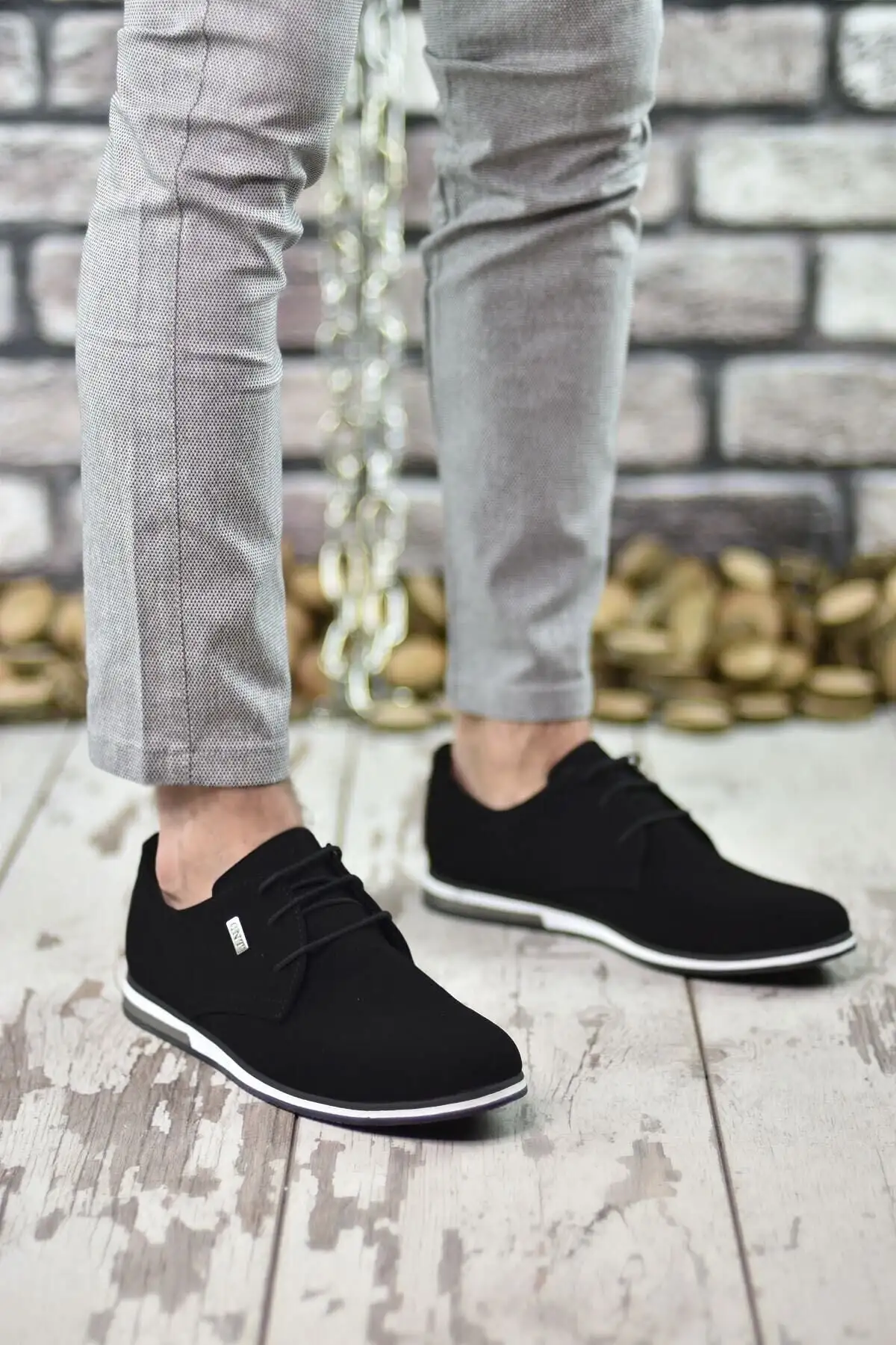 مشکی سفید مردانه کژوال 0012211 - 698 مشکی سفید مردانه کژوال 0012211 - 698