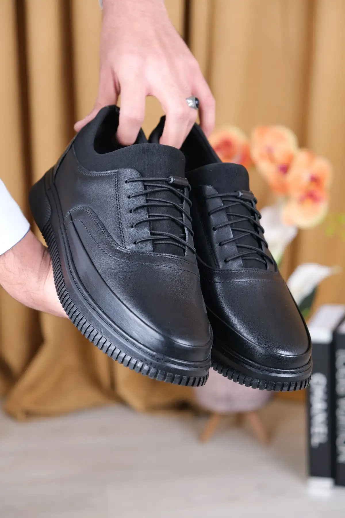 کفش ارتوپدی فول چرم طبیعی کش دار - 661 کفش ارتوپدی فول چرم طبیعی کش دار - 661