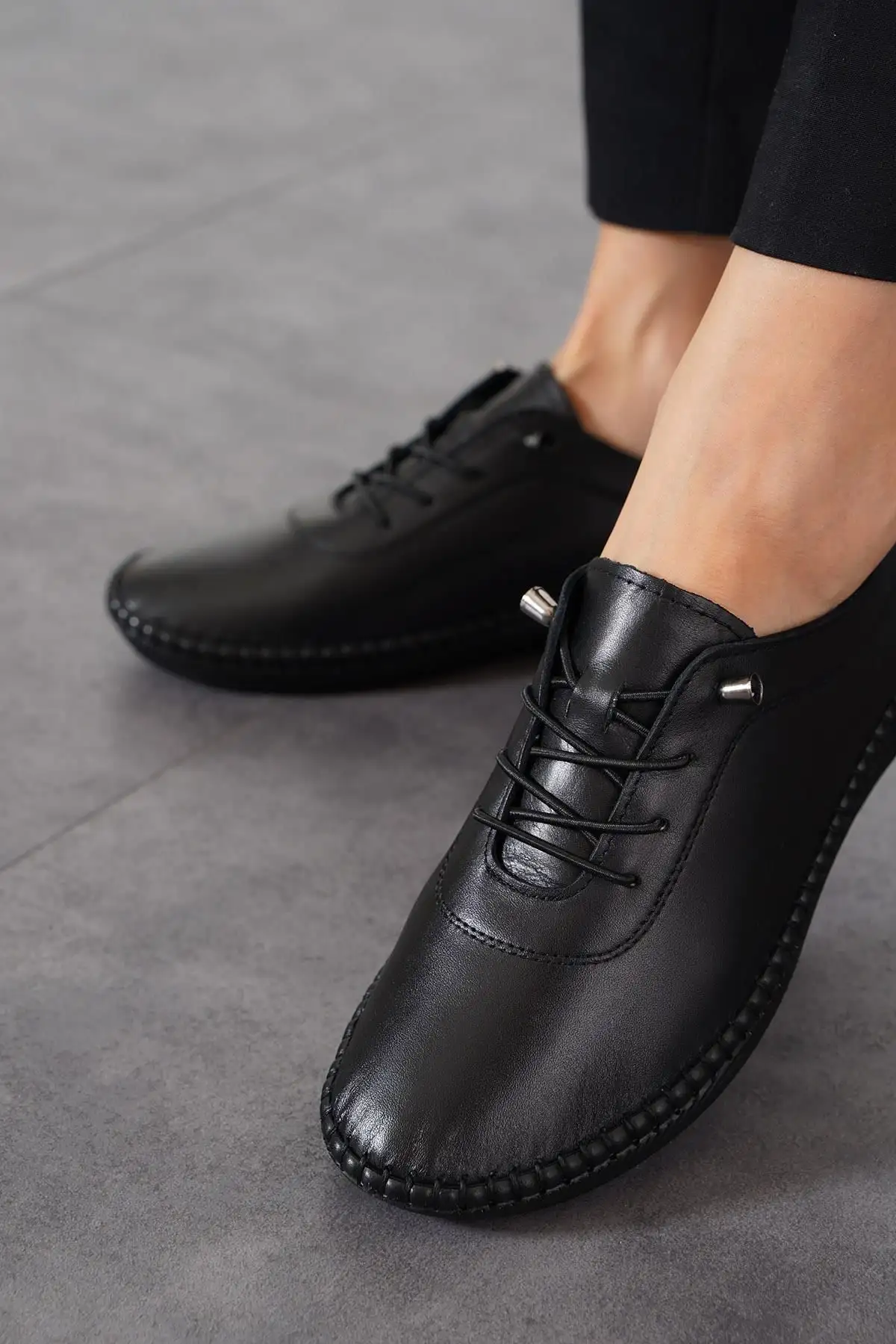 کفش زنانه چرم اصل دوخته شده Negade - 1211 کفش زنانه چرم اصل دوخته شده Negade - 1211