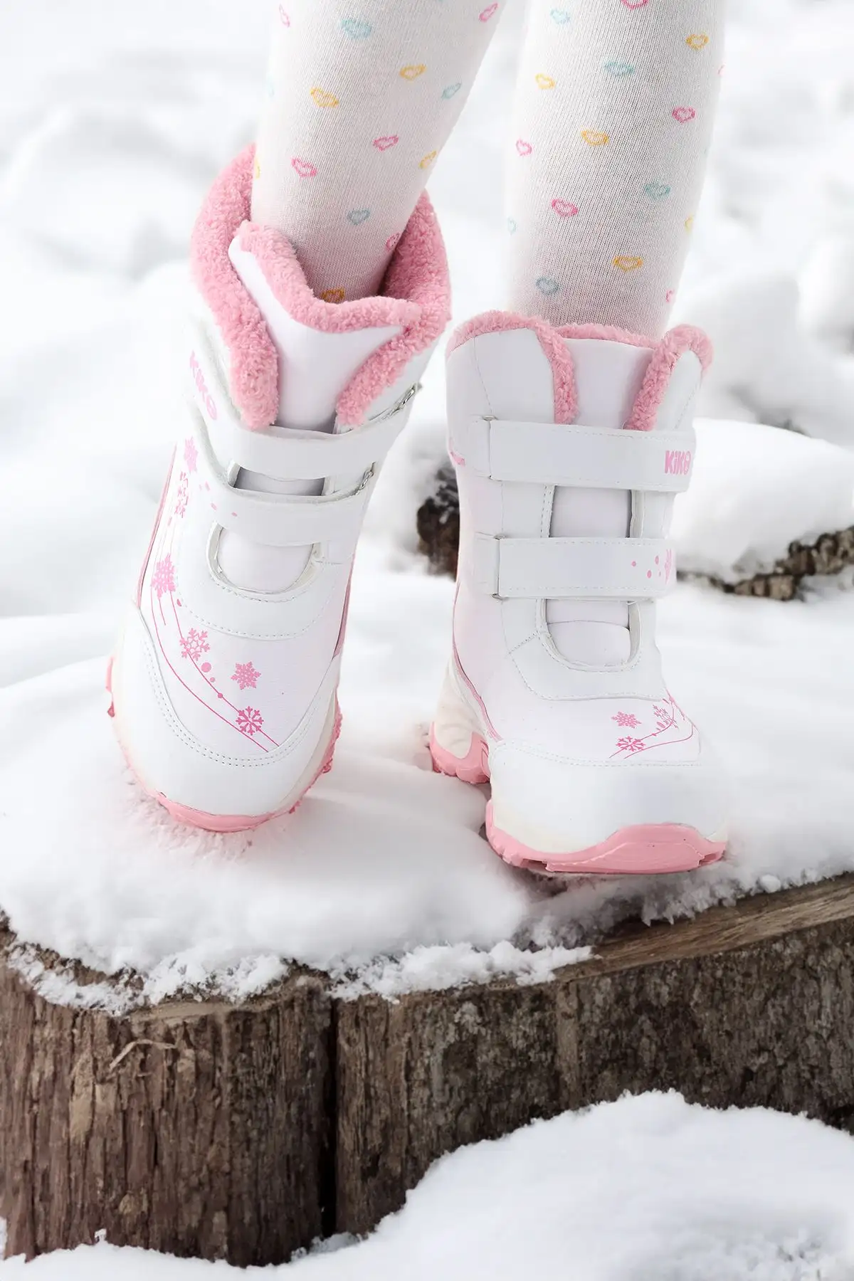 چکمه های برفی دخترانه کارتنی مدل Velcro مقاوم در برابر آب سرد - 1345 چکمه های برفی دخترانه کارتنی مدل Velcro مقاوم در برابر آب سرد - 1345