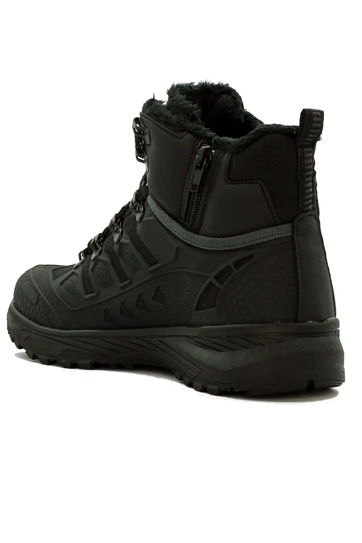 چکمه مردانه مشکی ضدآب خزدار 8075 - 42 چکمه مردانه مشکی ضدآب خزدار 8075 - 42