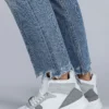 29100 High Top Grey - کفش کتانی زنانه سفید گاه به گاه اسپرت - 2