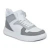 29100 High Top Grey - کفش کتانی زنانه سفید گاه به گاه اسپرت - 2