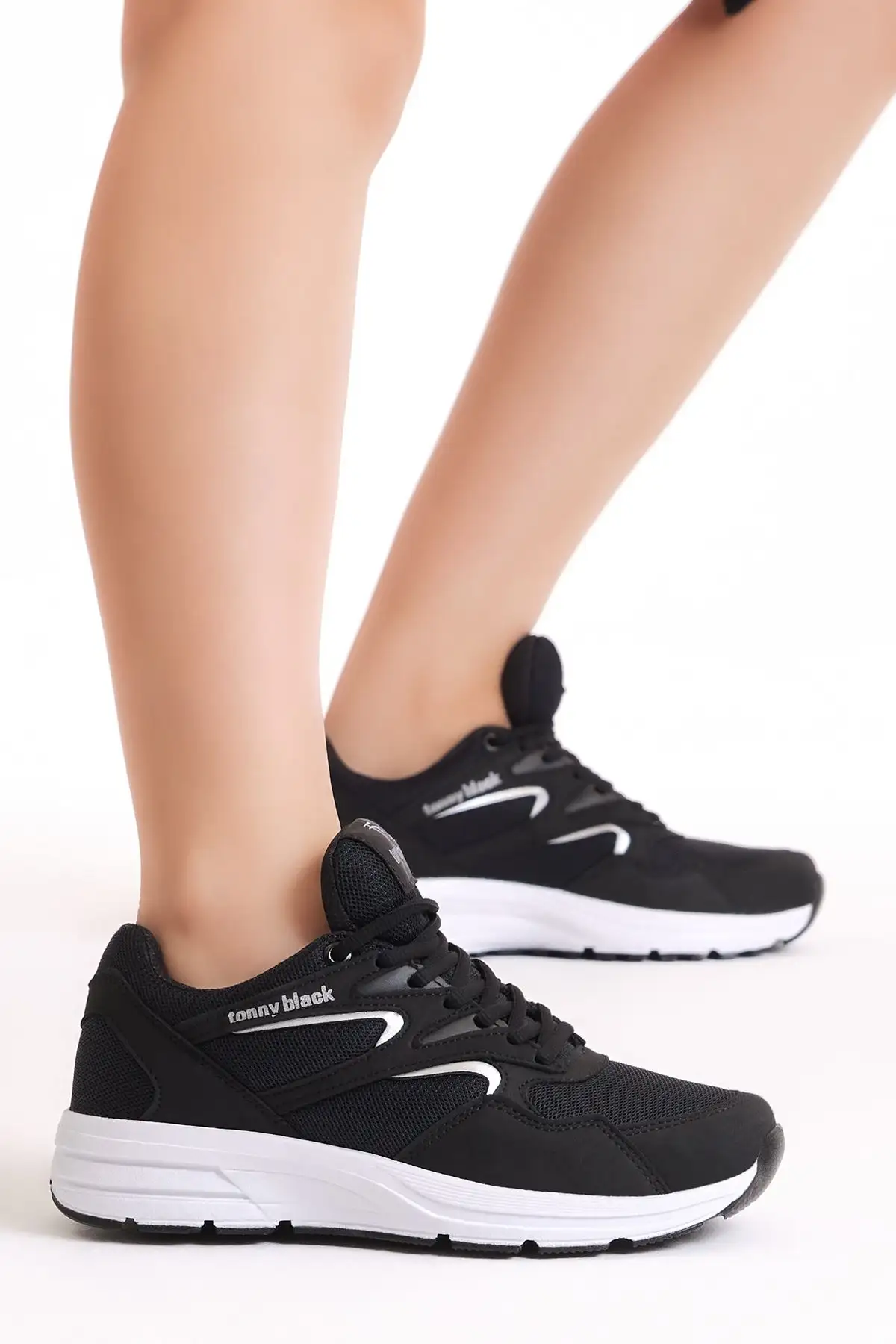 کفش ورزشی یونیسکس مشکی سفید 772-0 - 299 کفش ورزشی یونیسکس مشکی سفید 772-0 - 299