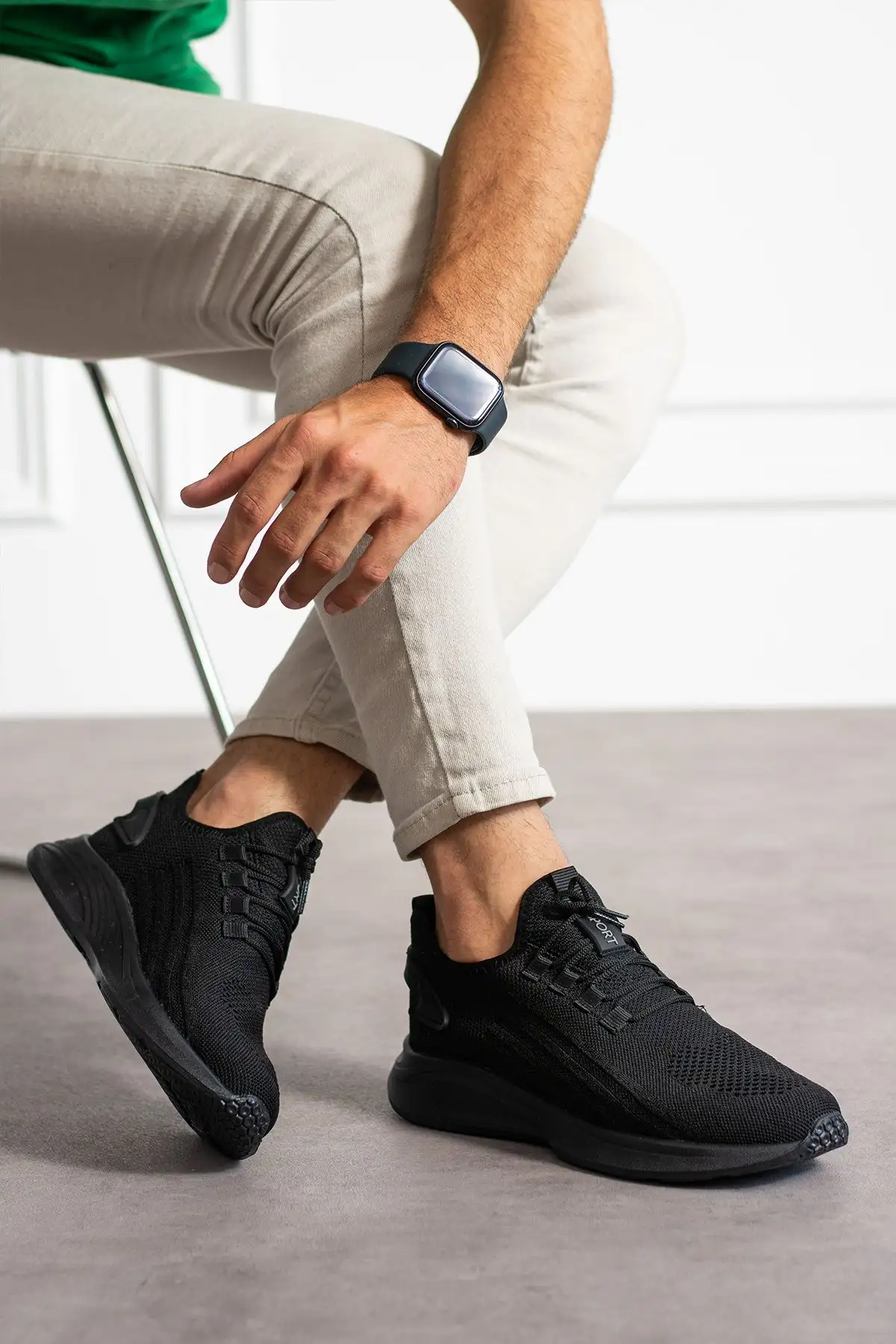 کفش بافتنی یونیسکس مشکی - 729 کفش بافتنی یونیسکس مشکی - 729