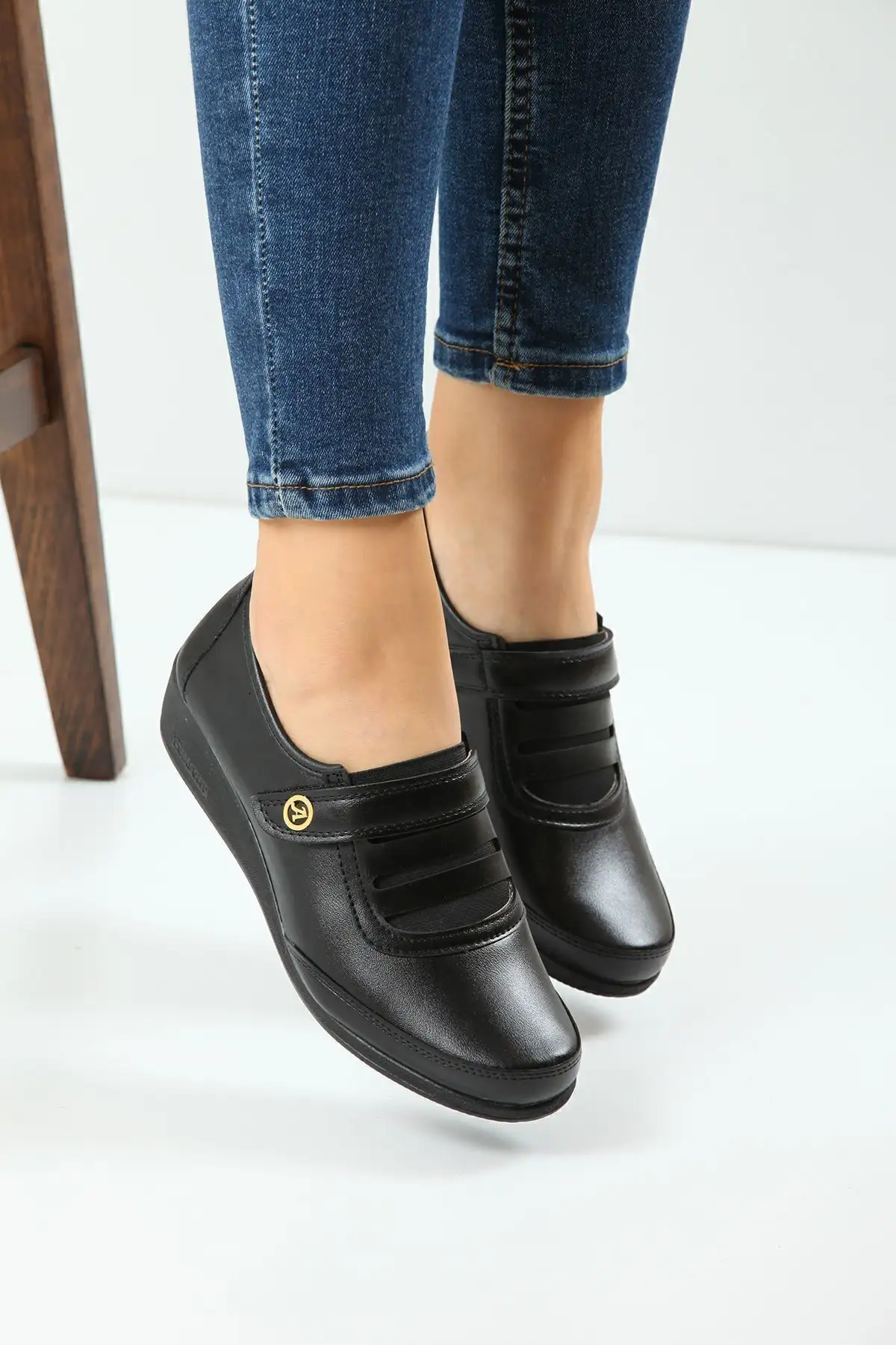 کفش کلاسیک مشکی زنانه کفش مادر ارتوپدی کفش مادر بالرین کفش راحتی زنانه مادر - 776 کفش کلاسیک مشکی زنانه کفش مادر ارتوپدی کفش مادر بالرین کفش راحتی زنانه مادر - 776