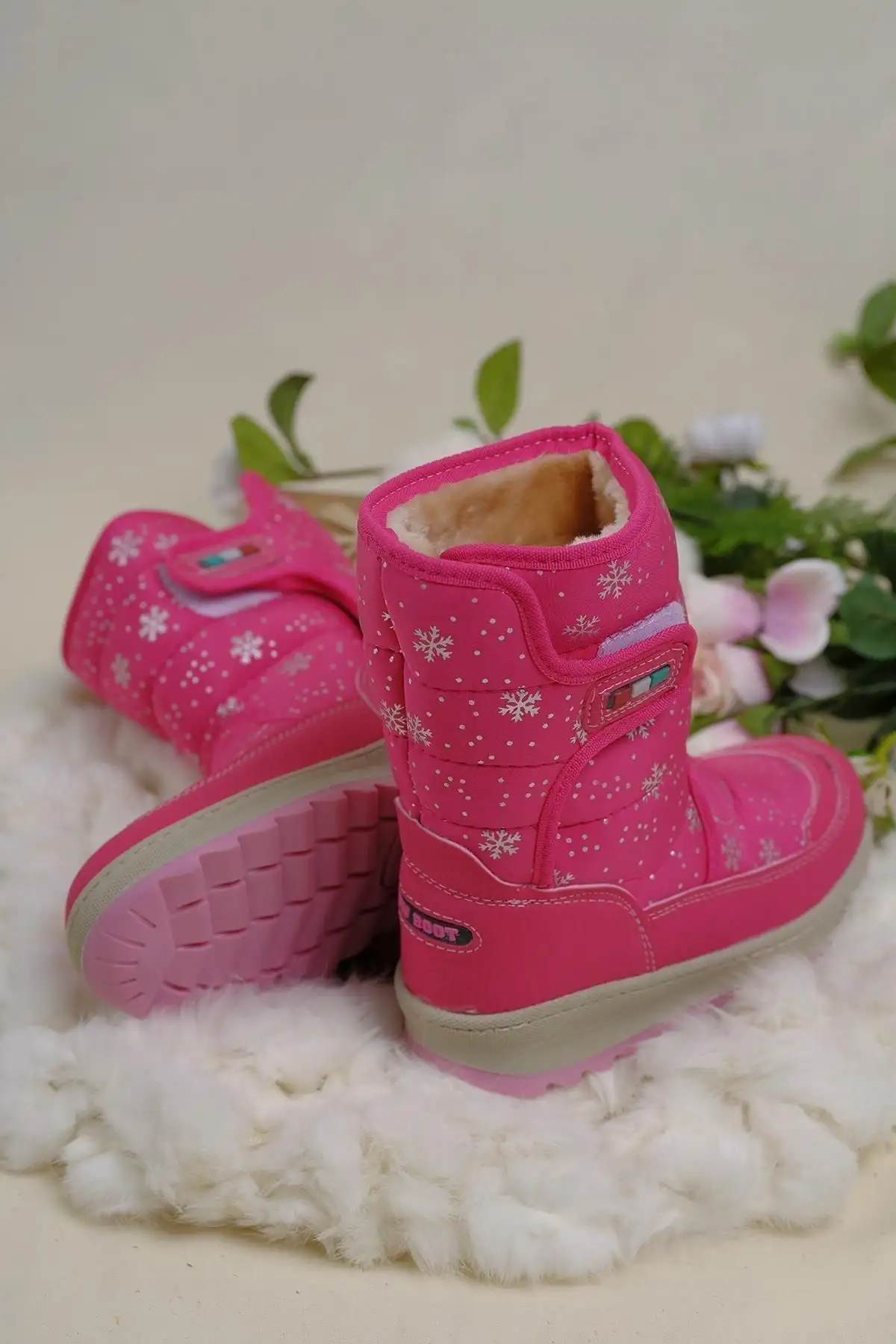 چکمه های برفی بچه گانه Dulcie Velcro Thermal Unisex با خز داخل - 1347 چکمه های برفی بچه گانه Dulcie Velcro Thermal Unisex با خز داخل - 1347