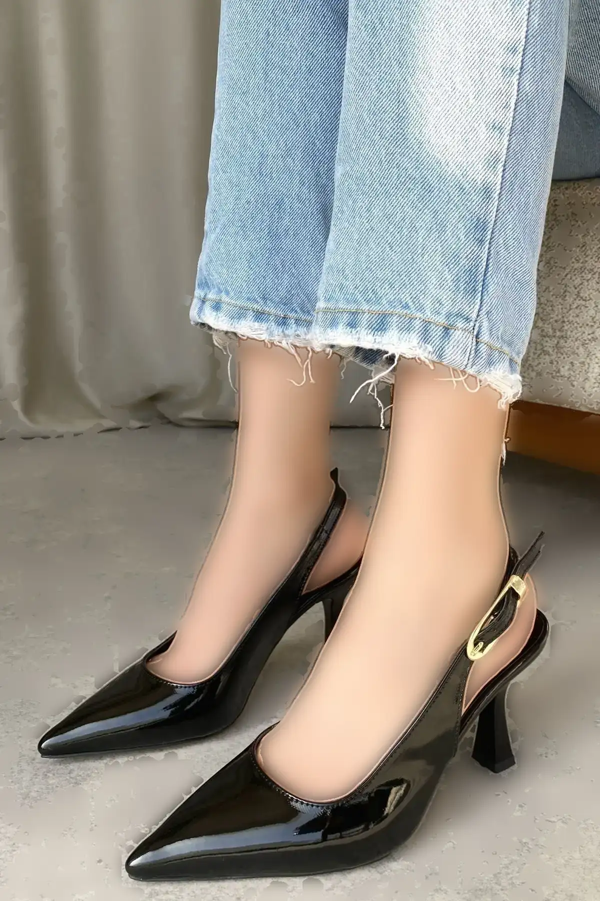 کفش پاشنه دار زنانه Ovis - چرم مشکی - 422 کفش پاشنه دار زنانه Ovis - چرم مشکی - 422