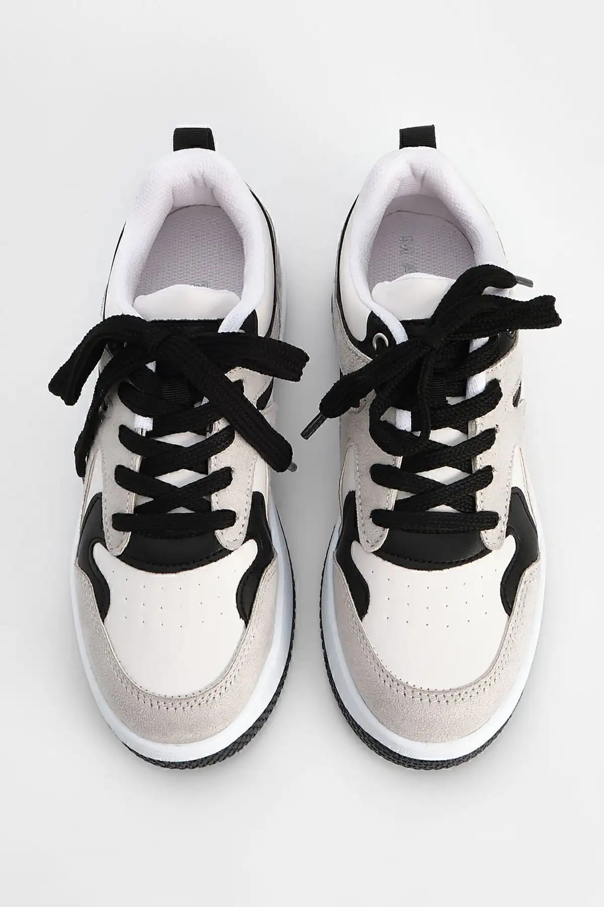 کفش کتانی زنانه زیره بلند اسپرت جیر خاکستری آریانا - 331