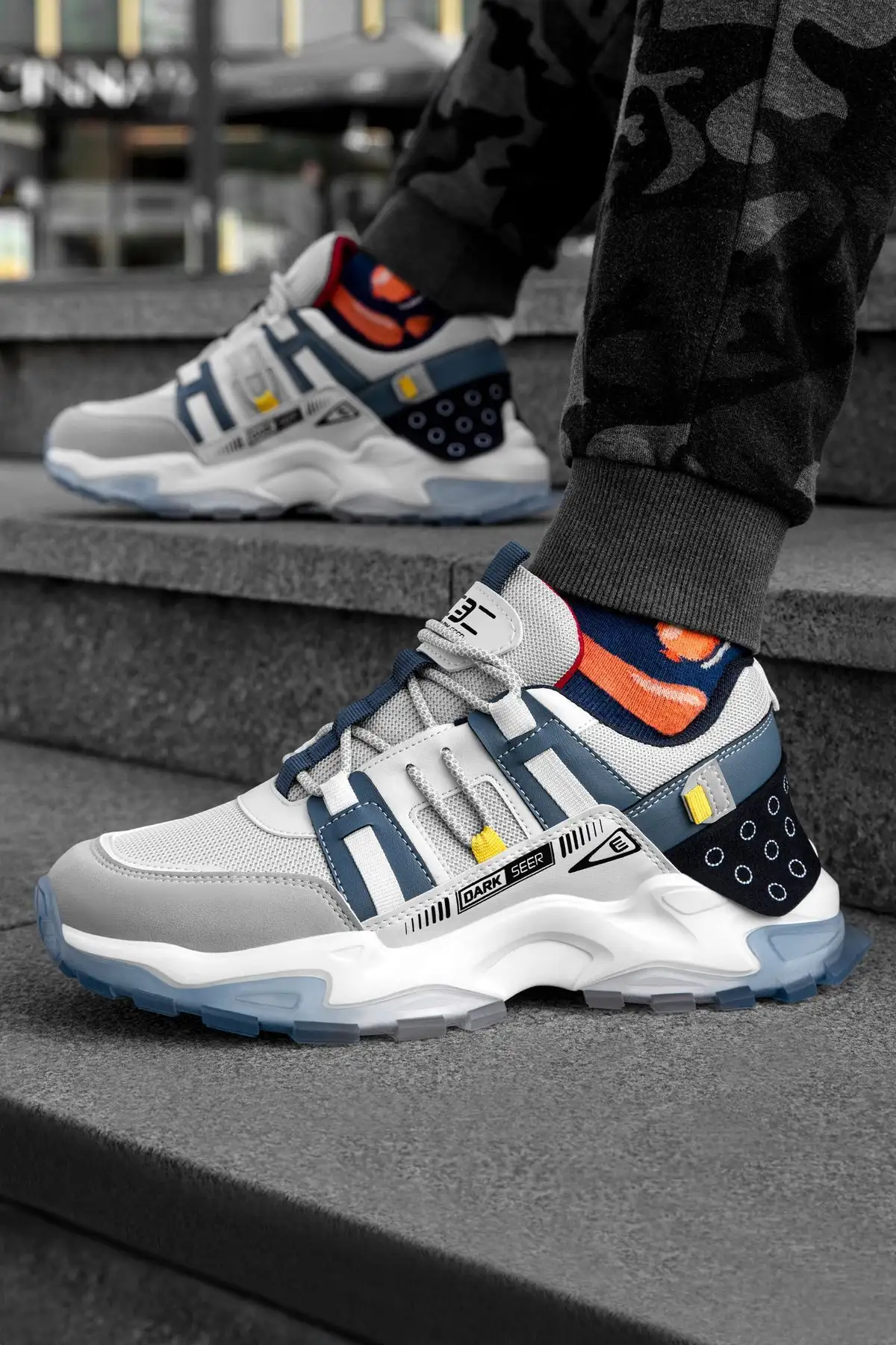 کفش ورزشی مردانه آبی سفید Ds Albers - 68 کفش ورزشی مردانه آبی سفید Ds Albers - 68