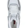 29100 High Top Grey - کفش کتانی زنانه سفید گاه به گاه اسپرت - 2