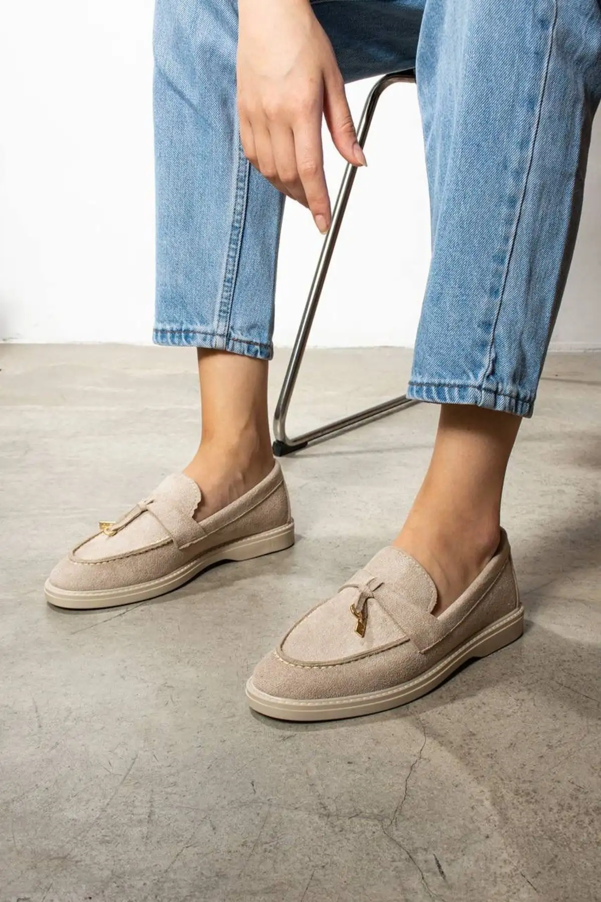 کفش روزانه زنانه جیر لوفر - 1244 کفش روزانه زنانه جیر لوفر - 1244