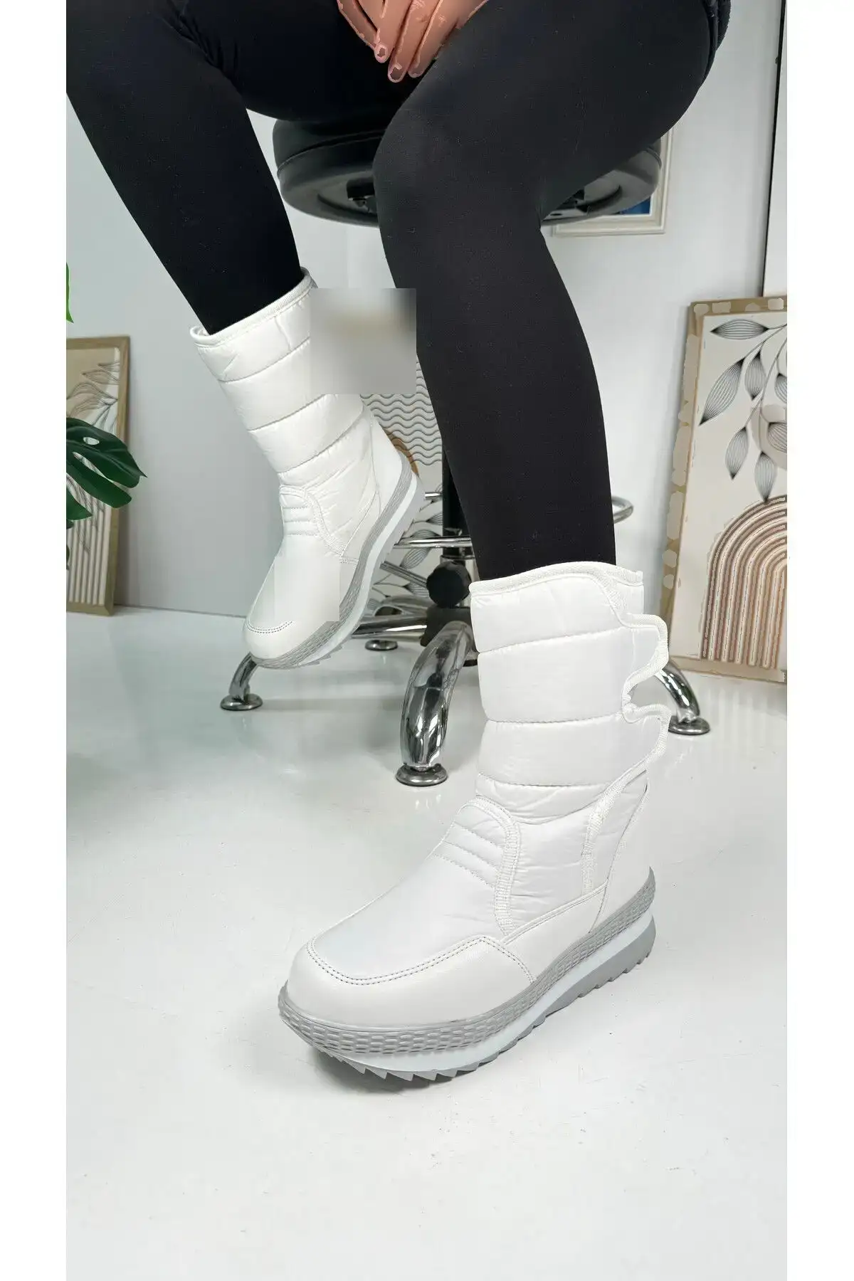 زنانه سفید روزانه - چکمه های برفی مردانه بزرگسال با خز داخل، نوار چسب، کفش ضد لغزش 802 - 89 زنانه سفید روزانه - چکمه های برفی مردانه بزرگسال با خز داخل، نوار چسب، کفش ضد لغزش 802 - 89