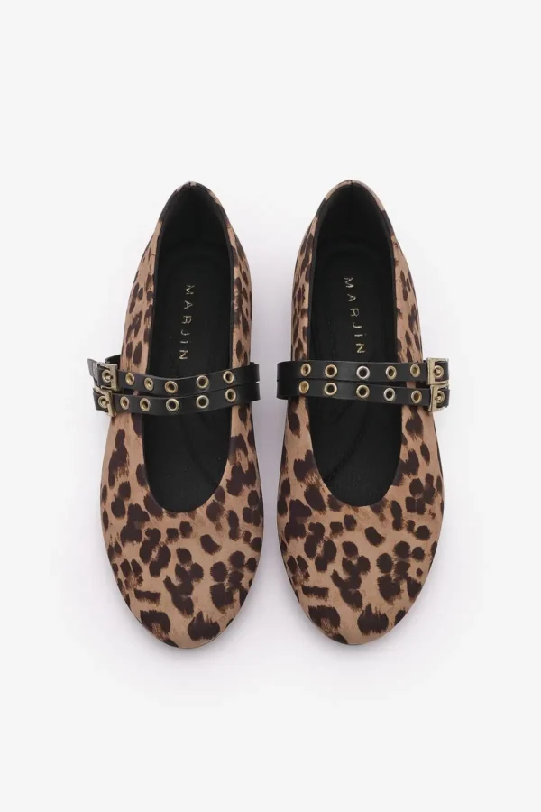 باله گاه به گاه زنانه میخ دار دو بند Bekosa Leopard - 1251
