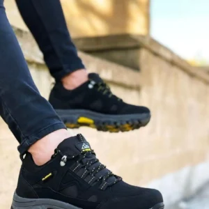 قایق کوتاه ردیابی زرد سیاه مردان - 2429