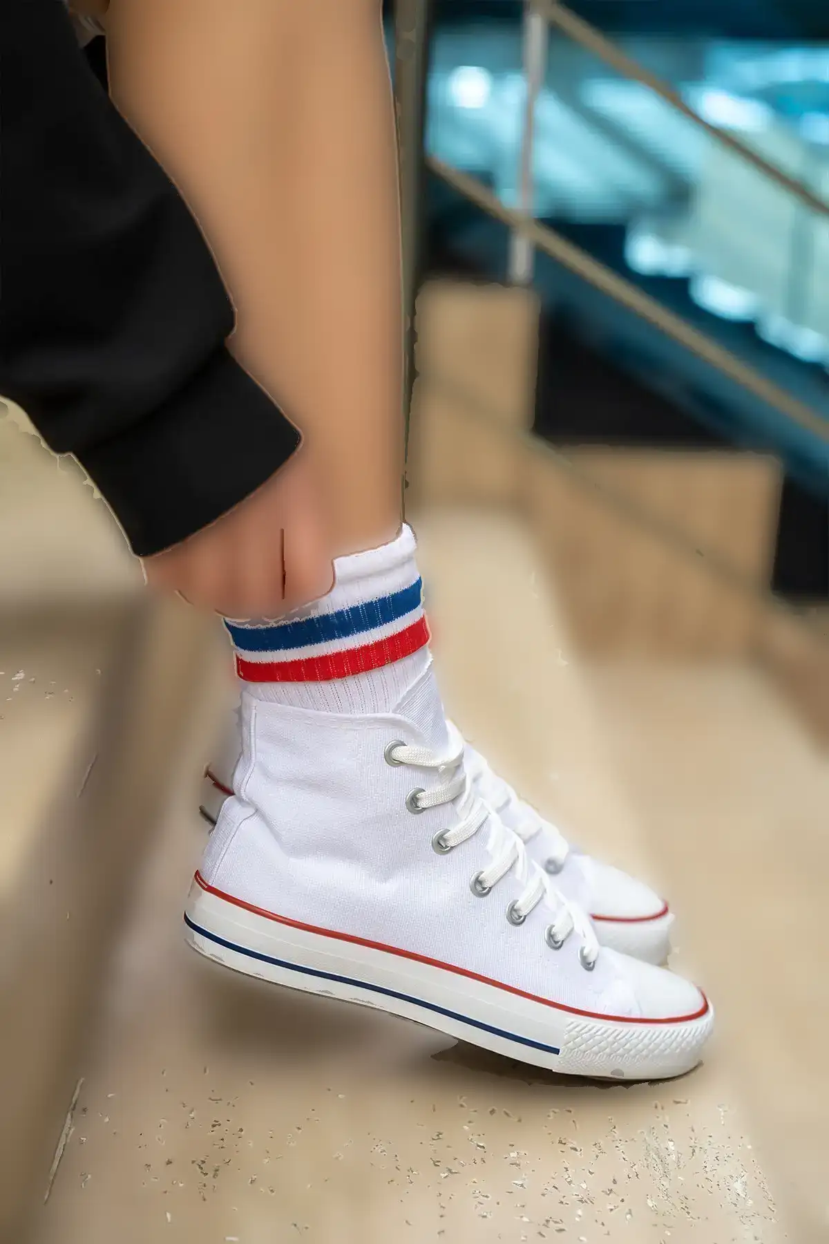 کفش کتانی یونیکس مدل کتانی بلند بلند - 2257 کفش کتانی یونیکس مدل کتانی بلند بلند - 2257