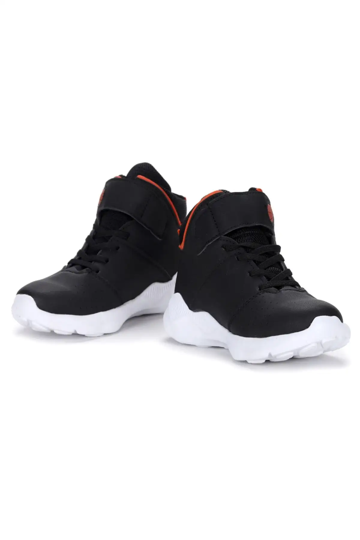 کفش بسکتبال پسرانه دخترانه مشکی نارنجی Velcro کفش ورزشی یونیسکس سبک وزن گاه به گاه ریو - 2171 کفش بسکتبال پسرانه دخترانه مشکی نارنجی Velcro کفش ورزشی یونیسکس سبک وزن گاه به گاه ریو - 2171