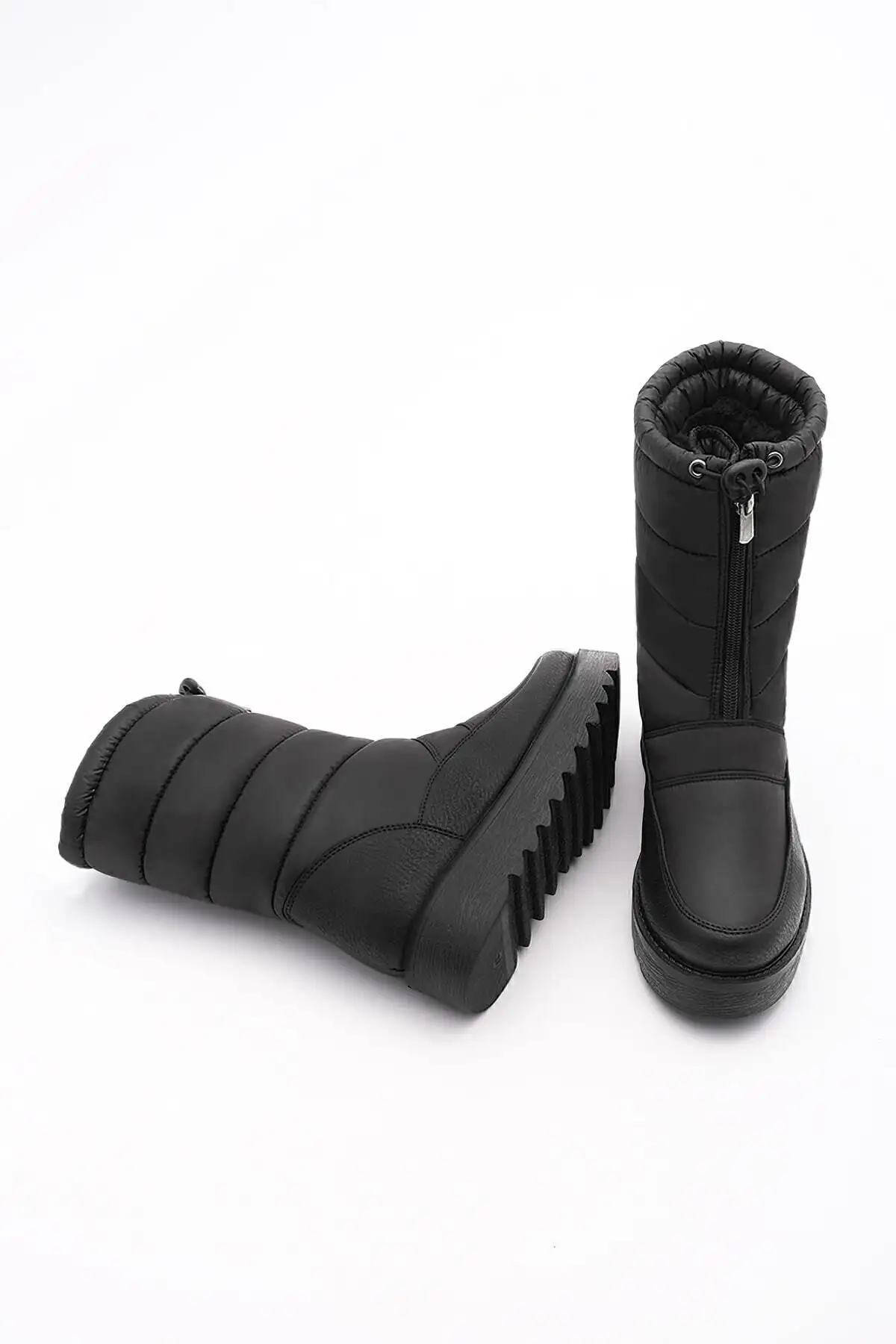 پسر برفی زن ضخیم پایه خزدار خزدار با لاستیک سیاه - 2412 پسر برفی زن ضخیم پایه خزدار خزدار با لاستیک سیاه - 2412