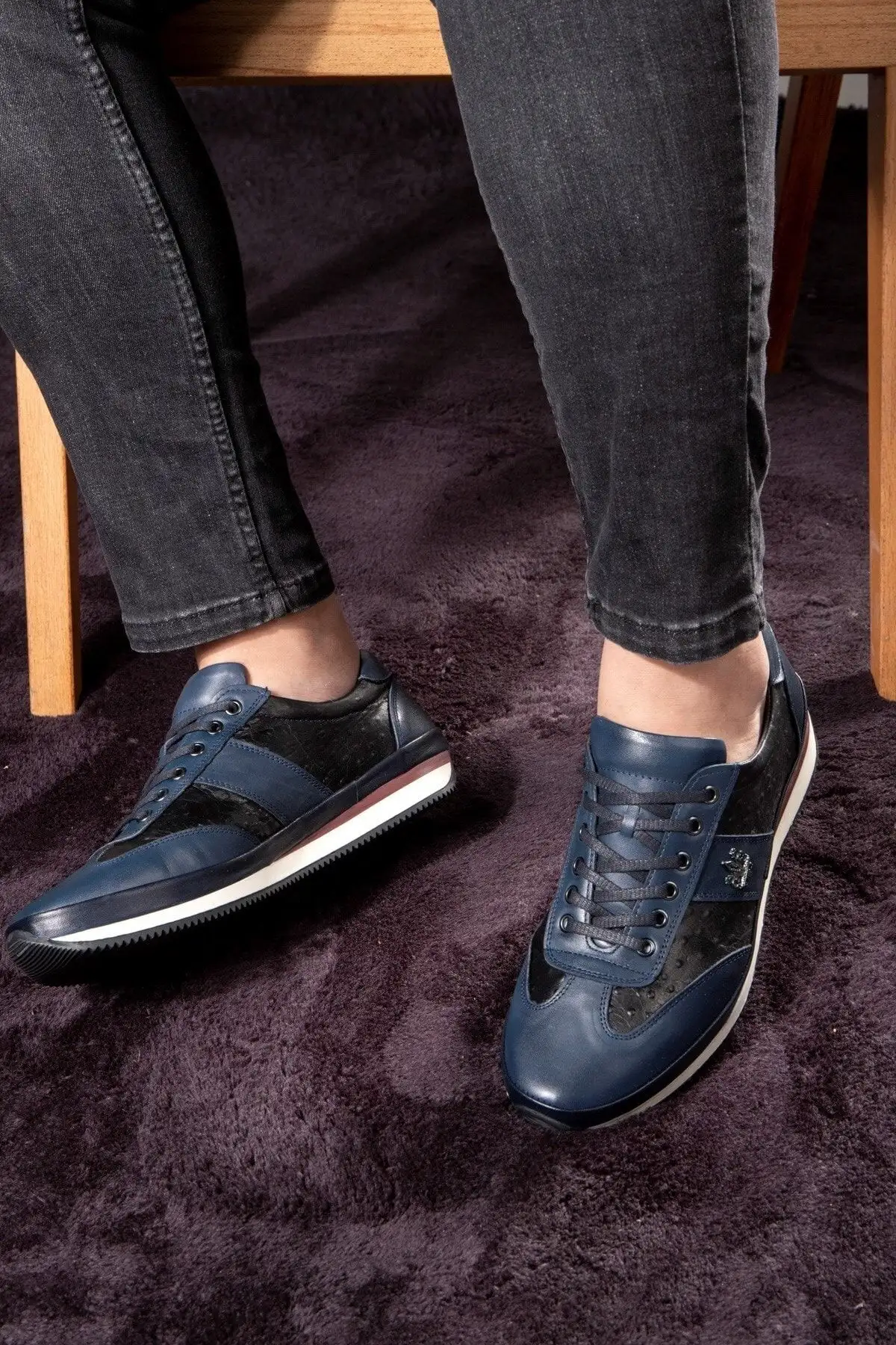 کفش روزانه مردانه چرم طبیعی Ostrich 2، کفش راحتی، کفش 100% چرم - 1870 کفش روزانه مردانه چرم طبیعی Ostrich 2، کفش راحتی، کفش 100% چرم - 1870